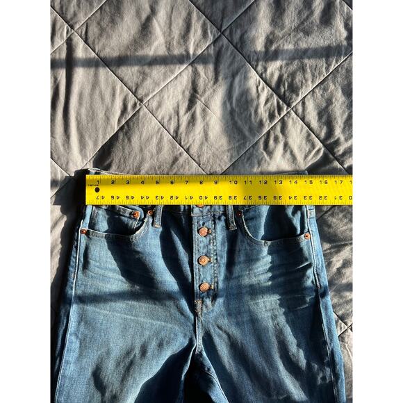 Madewell Button Up Perfect Vintage Crop Jeans Barnsdale Wash - Picture 8 of 10